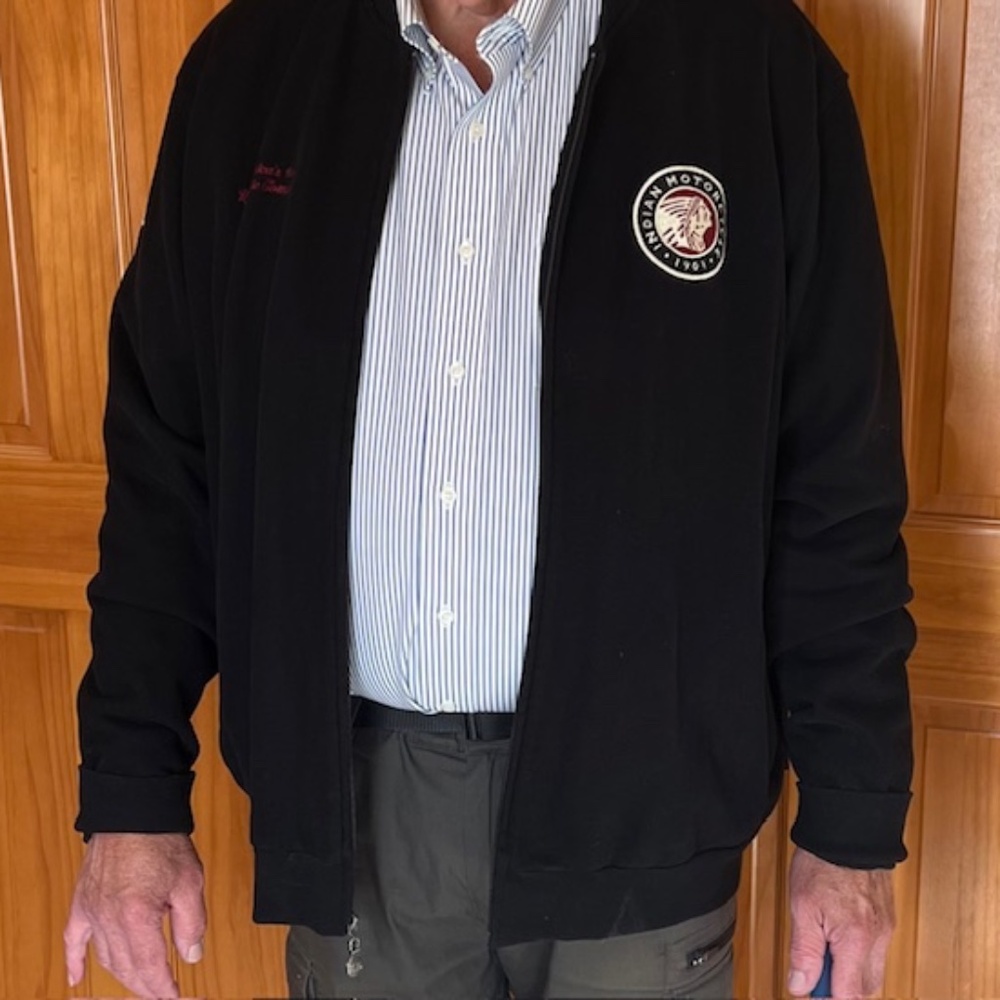Indian Motorcycle Jacket Mens full lined fleece zip up jacket size 2XL brand new